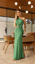 Long Green Fluity Dress